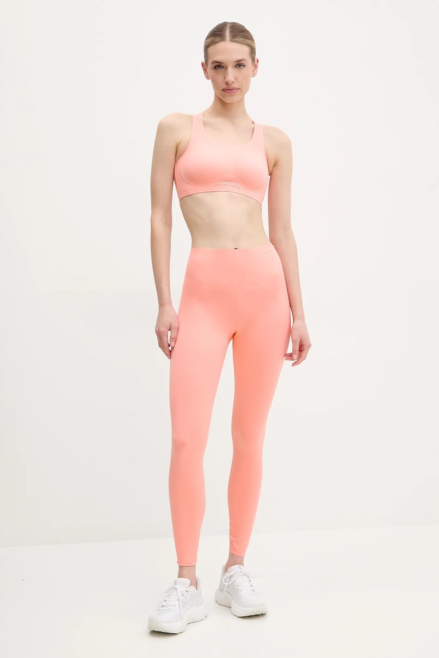 Тренировочные леггинсы Calvin Klein Performance цвет оранжевый однотонные LVGWS5L606 Тренировочные леггинсы Calvin Klein Performance цвет оранжевый однотонные LVGWS5L606