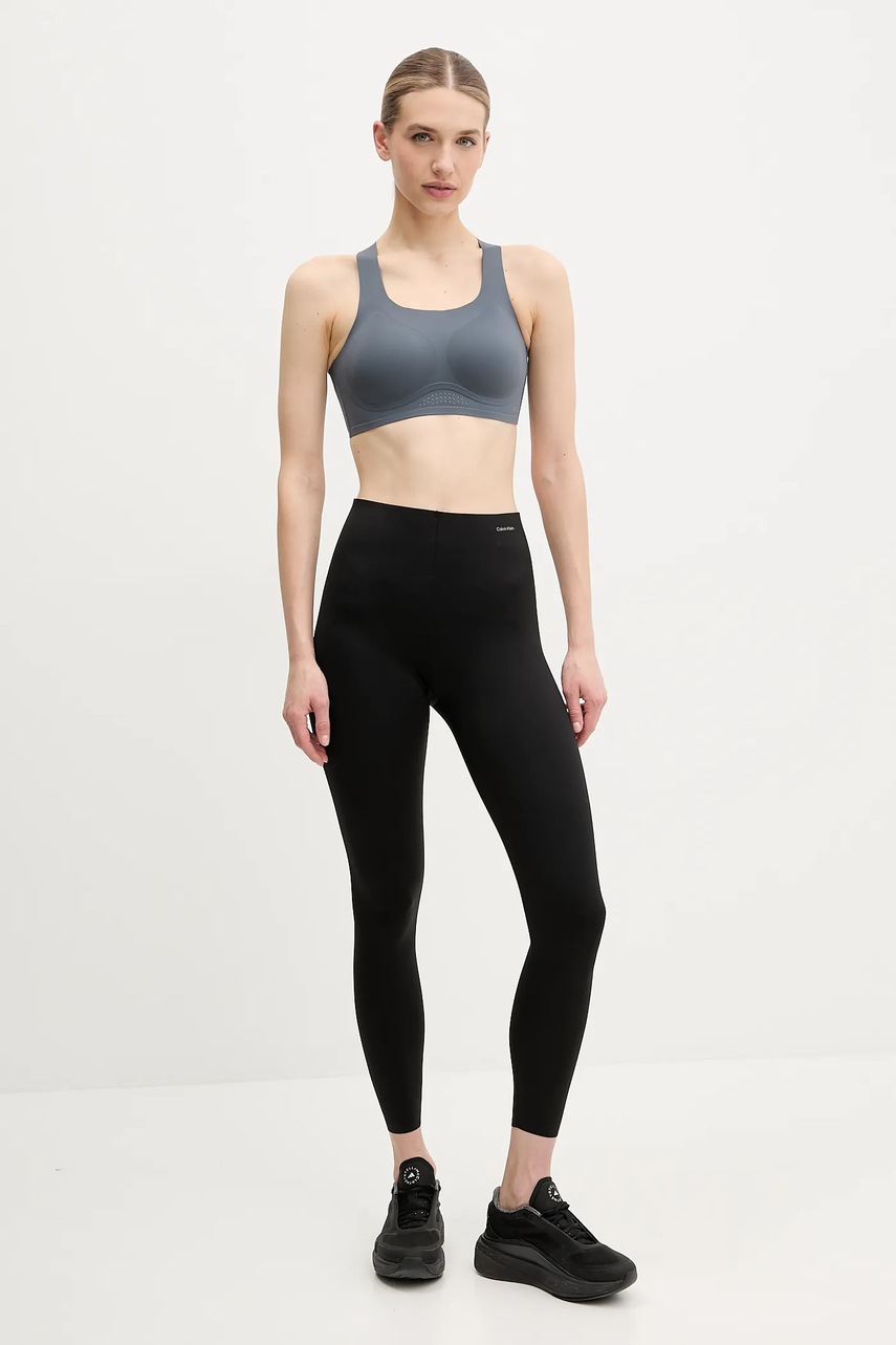 Тренировочные леггинсы Calvin Klein Performance цвет чёрный однотонные LVGWS5L606