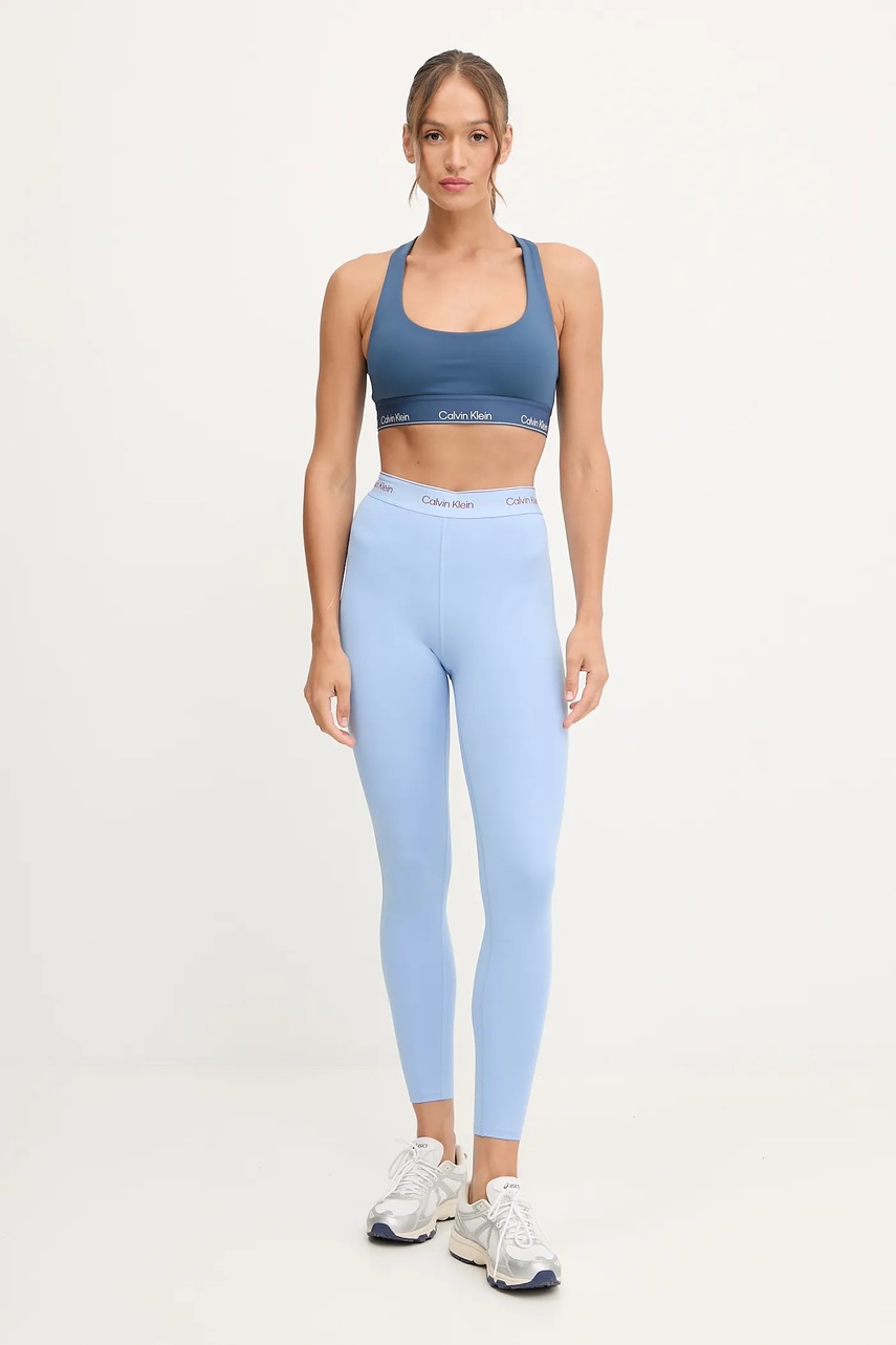 Тренировочные леггинсы Calvin Klein Performance цвет красный с принтом LVGWS5L609