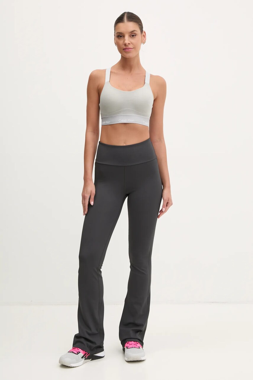 Тренировочные леггинсы Calvin Klein Performance цвет чёрный однотонные LVGWS5L611 Тренировочные леггинсы Calvin Klein Performance цвет чёрный однотонные LVGWS5L611