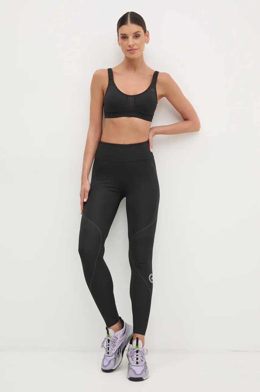 Тренировочные леггинсы adidas by Stella McCartney TruePace цвет чёрный с принтом JF3798 Тренировочные леггинсы adidas by Stella McCartney TruePace цвет чёрный с принтом JF3798