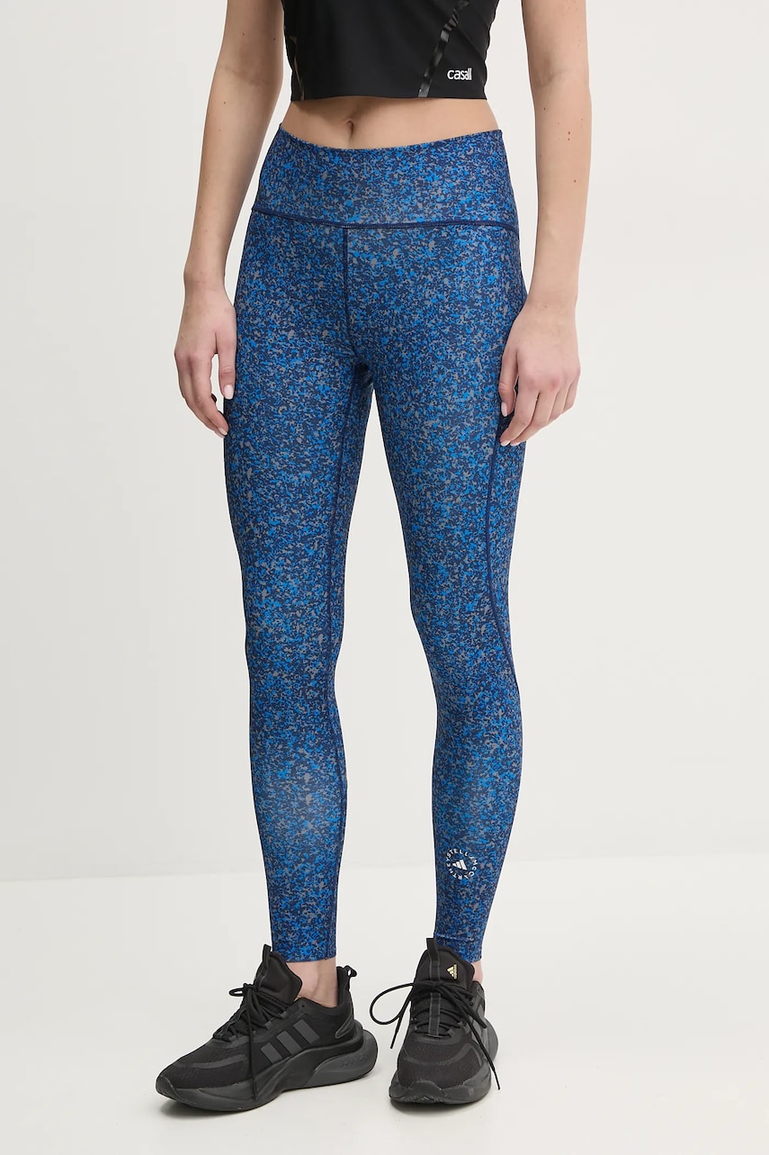adidas by Stella McCartney colanti TruePurpose Optime femei, culoarea albastru marin, modelator, JF8483 adidas by Stella McCartney colanti TruePurpose Optime femei, culoarea albastru marin, modelator, JF8483