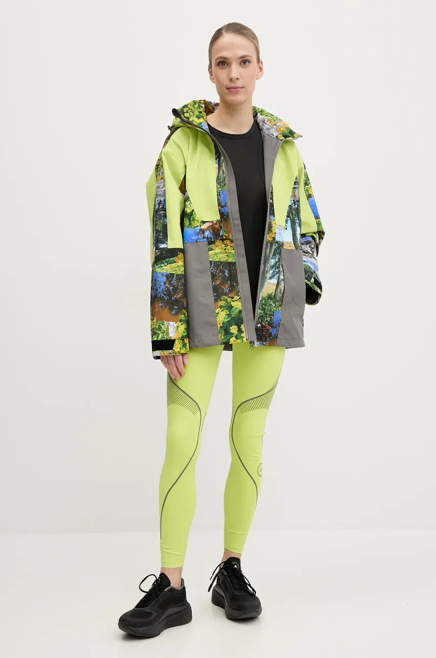 Тренировочные леггинсы adidas by Stella McCartney TruePace цвет зелёный с принтом JJ0132 Тренировочные леггинсы adidas by Stella McCartney TruePace цвет зелёный с принтом JJ0132