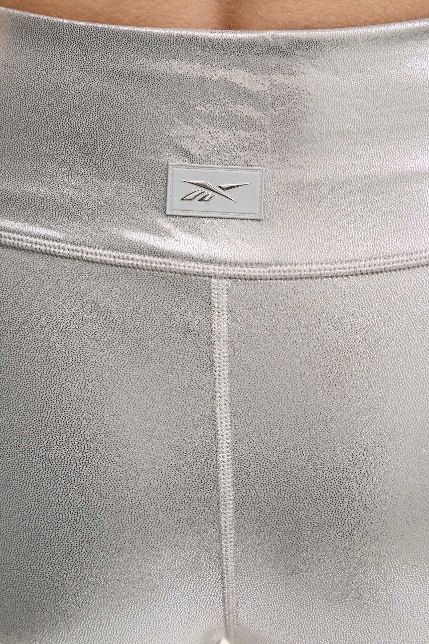 Легінси для тренувань Reebok Lux Chrome колір срібний однотонні 100214627 