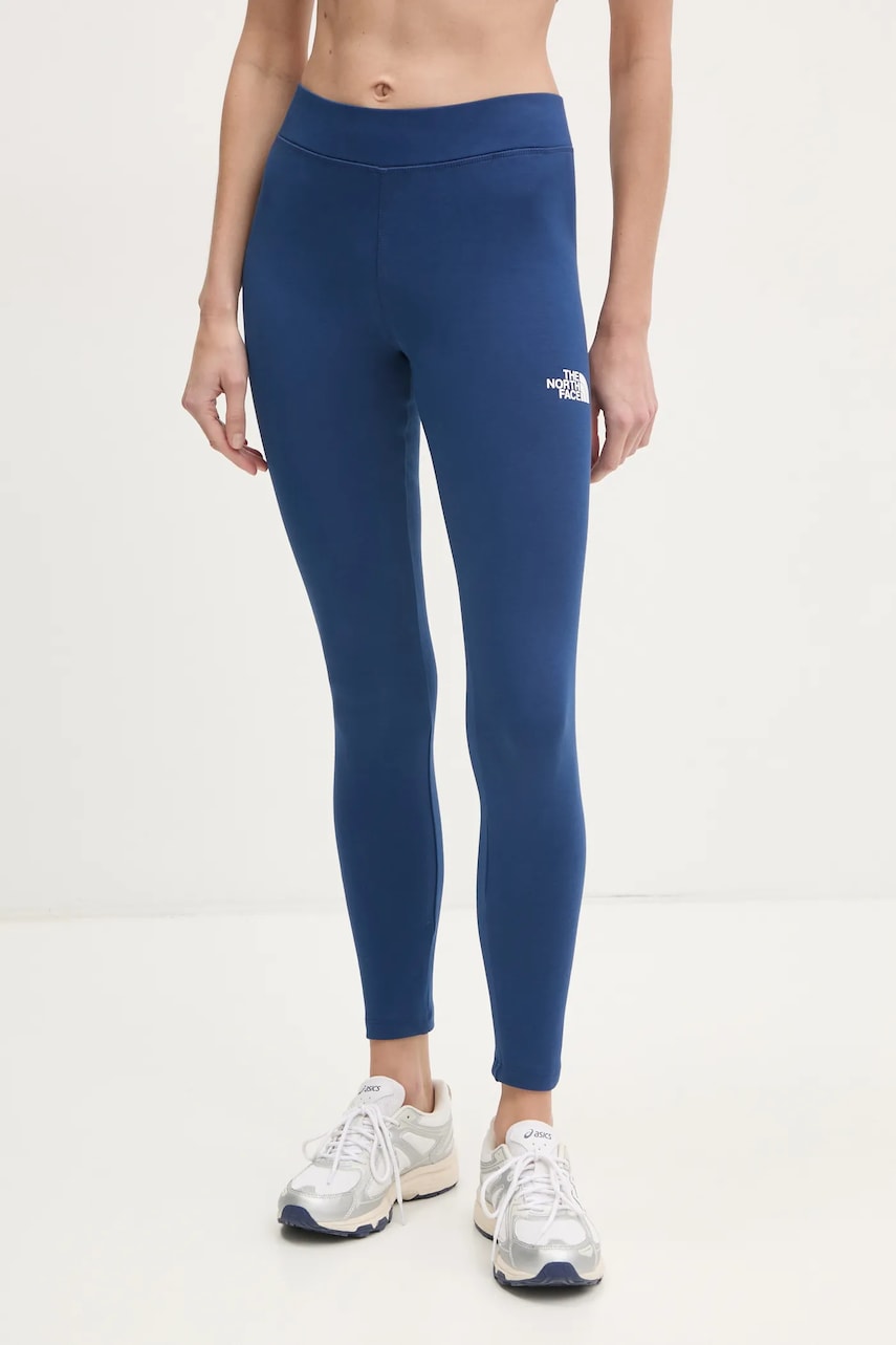 The North Face colanti Simple Dome femei, culoarea albastru marin, neted, NF0A8C1XD1R1 The North Face colanti Simple Dome femei, culoarea albastru marin, neted, NF0A8C1XD1R1
