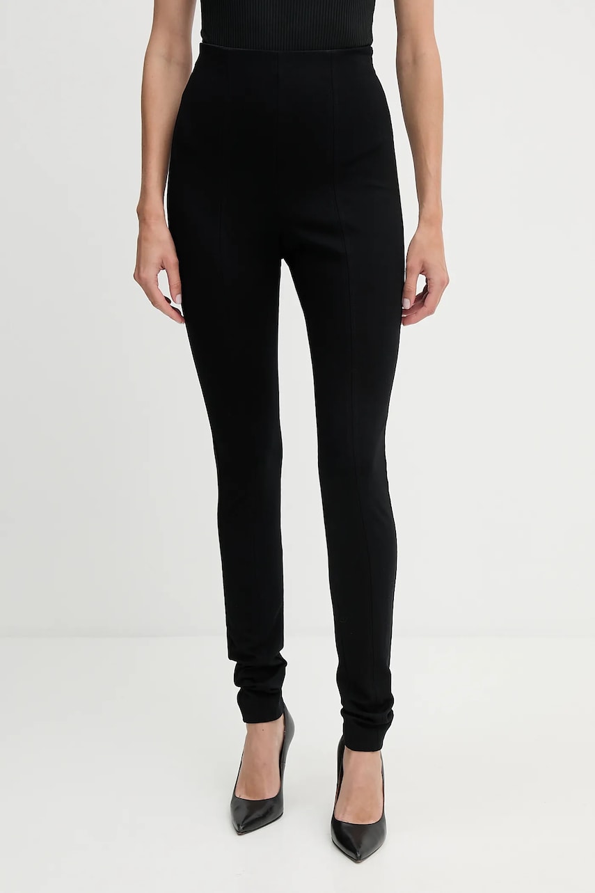 BOSS Orange colanți culoarea negru, uni, 50535462