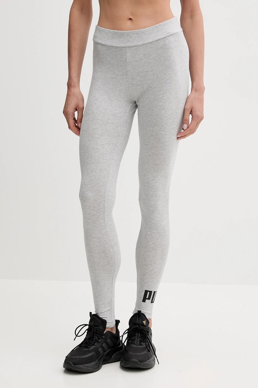 Puma colanți culoarea negru, cu imprimeu, 682426