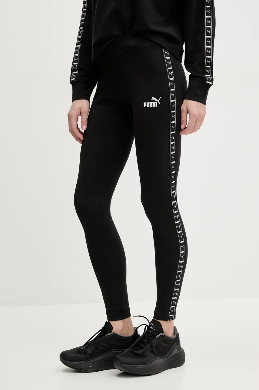 Puma leggings femei, culoarea negru, cu imprimeu, 685014