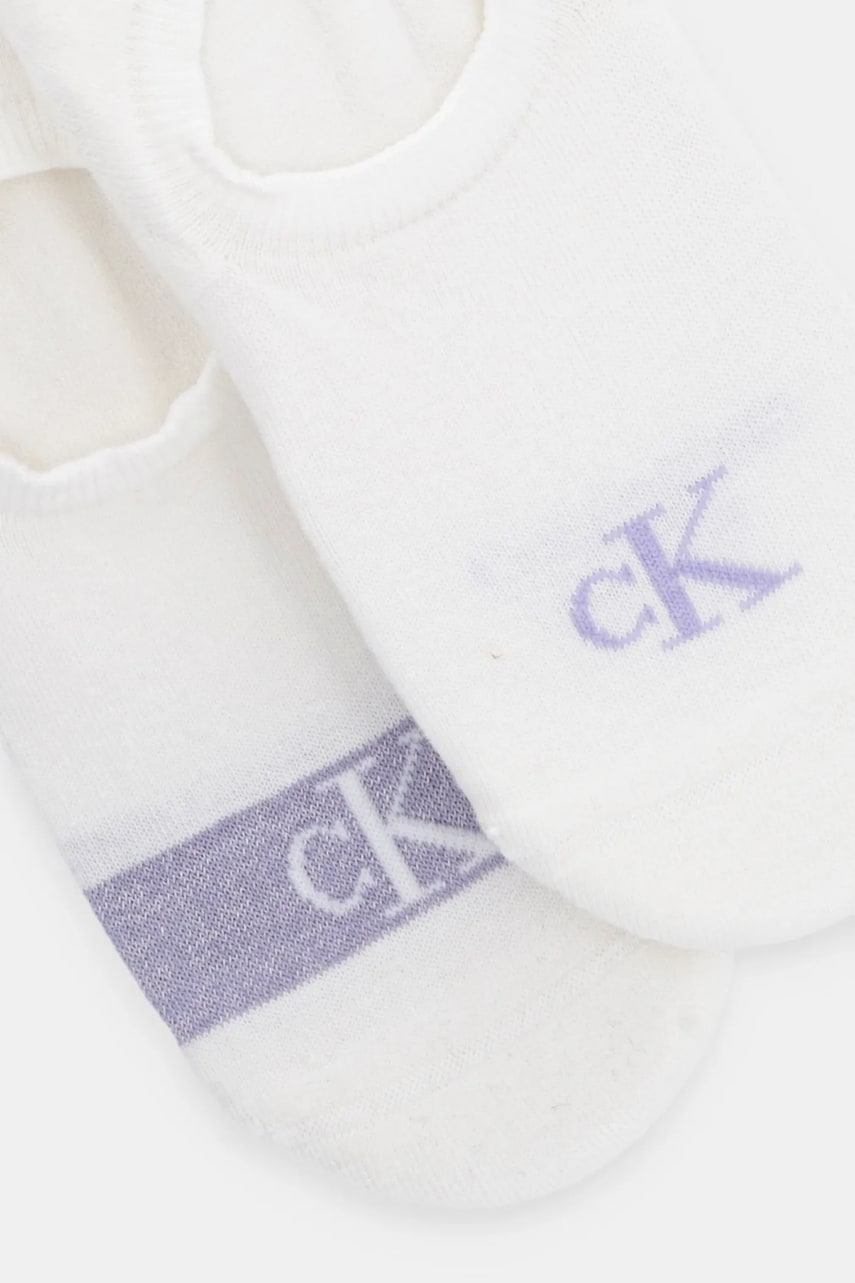Носки Calvin Klein Jeans 2 шт женские цвет белый 701230601 Носки Calvin Klein Jeans 2 шт женские цвет белый 701230601
