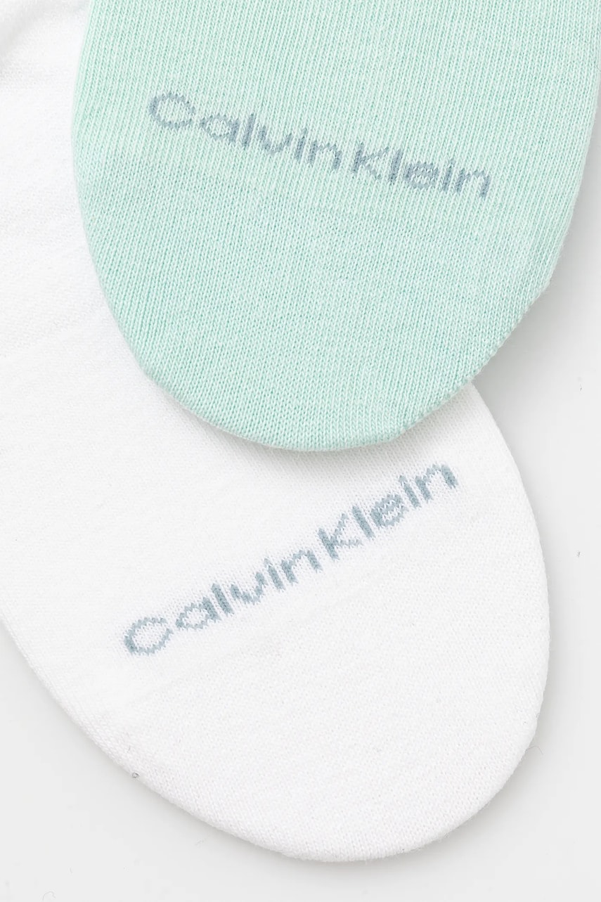 Носки Calvin Klein Jeans 2 шт женские цвет бирюзовый 701231401 Носки Calvin Klein Jeans 2 шт женские цвет бирюзовый 701231401