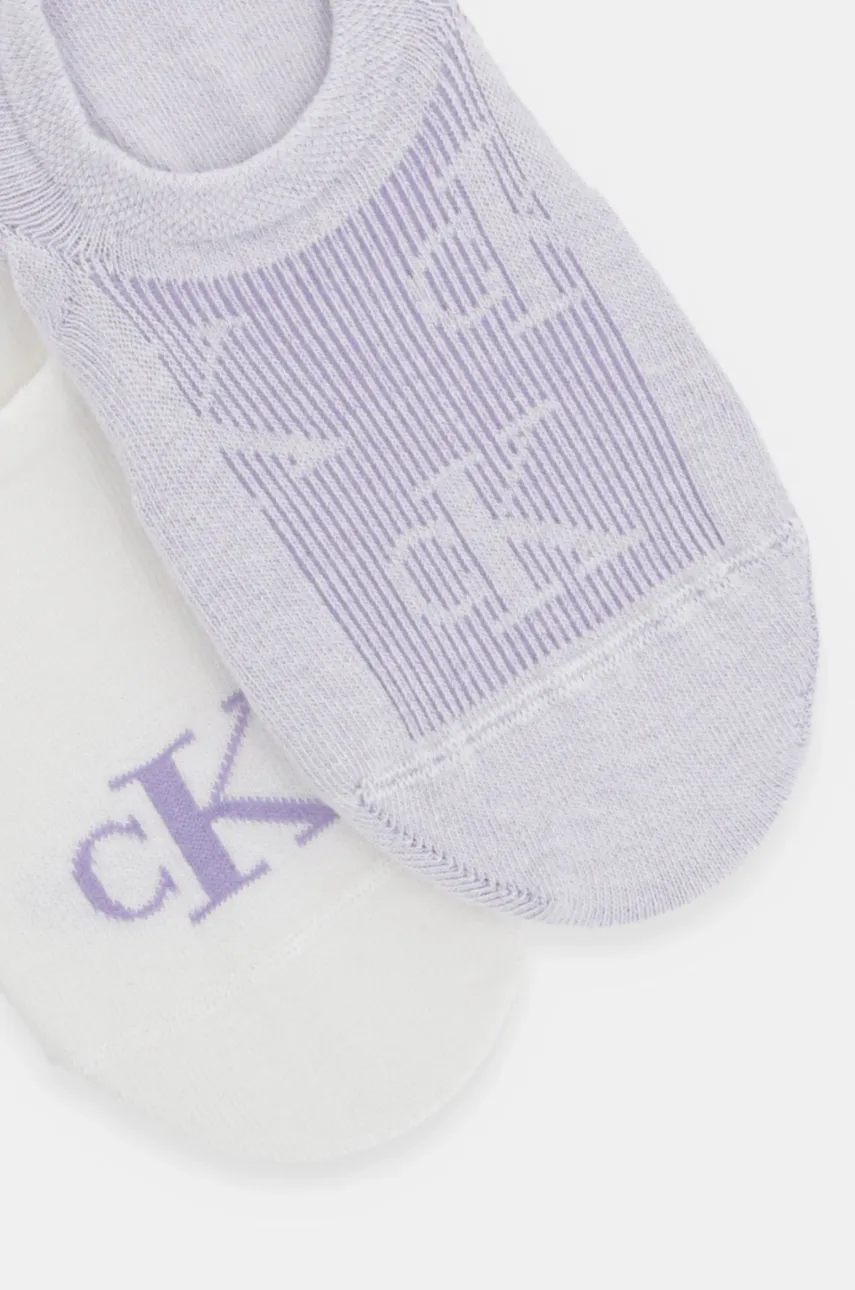 Носки Calvin Klein Jeans 2 шт женские цвет фиолетовый 701231402 Носки Calvin Klein Jeans 2 шт женские цвет фиолетовый 701231402