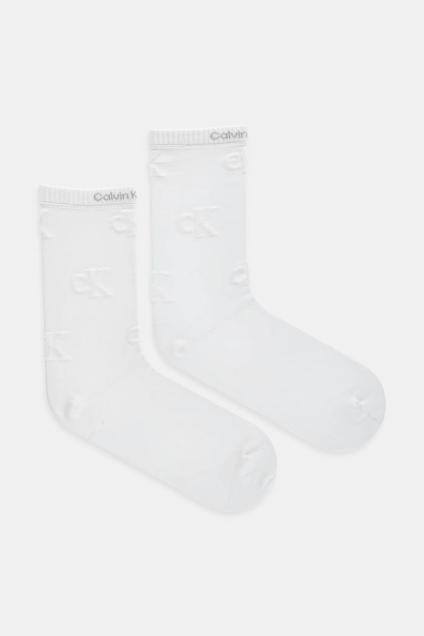 Levně Ponožky Calvin Klein Jeans dámské, bílá barva, 701232643