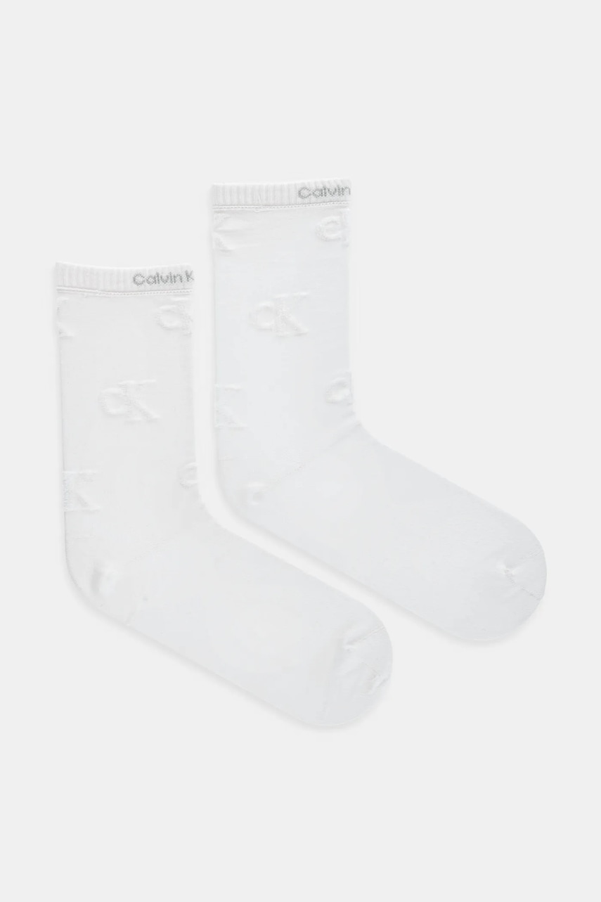Ponožky Calvin Klein Jeans dámské, bílá barva, 701232643