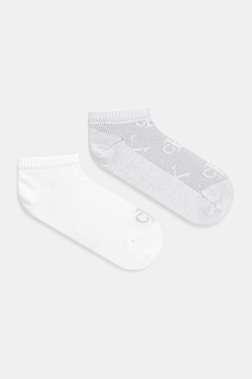 Levně Ponožky Calvin Klein Jeans 2-pack dámské, bílá barva, 701232667