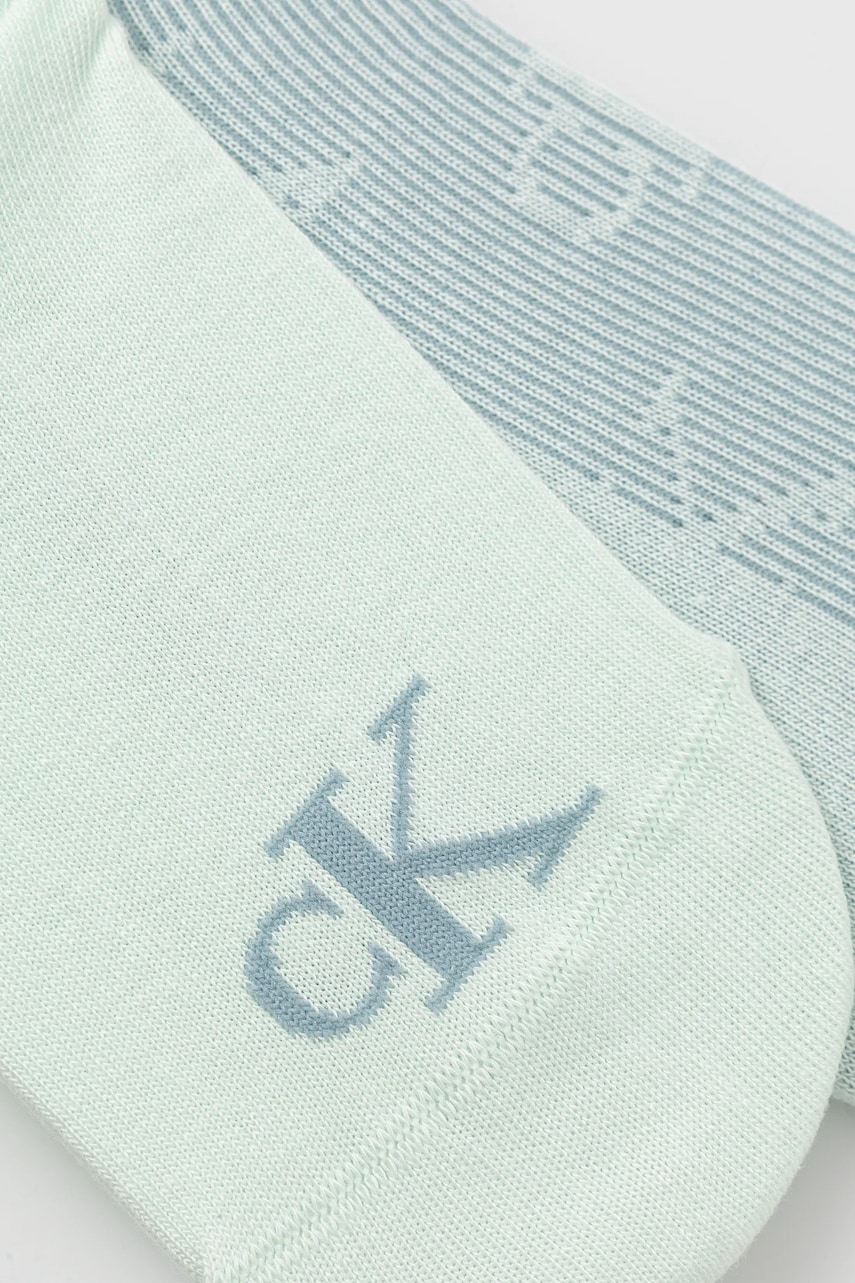 Носки Calvin Klein Jeans 2 шт женские цвет бирюзовый 701232667 Носки Calvin Klein Jeans 2 шт женские цвет бирюзовый 701232667