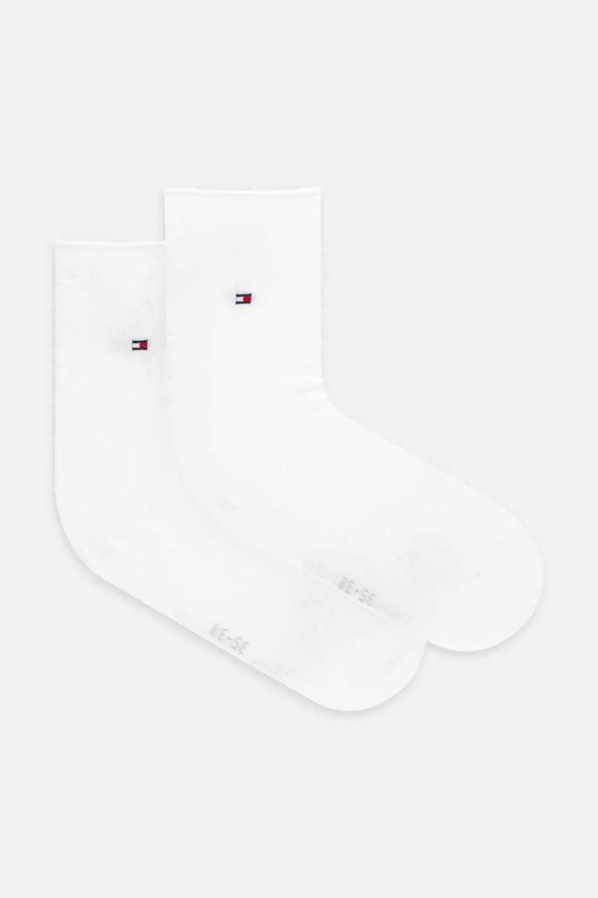Levně Ponožky Tommy Hilfiger dámské, bílá barva, 701232615