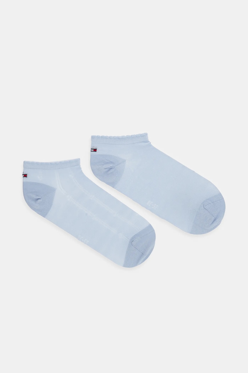 Levně Ponožky Tommy Hilfiger 2-pack dámské, modrá barva, 701232975
