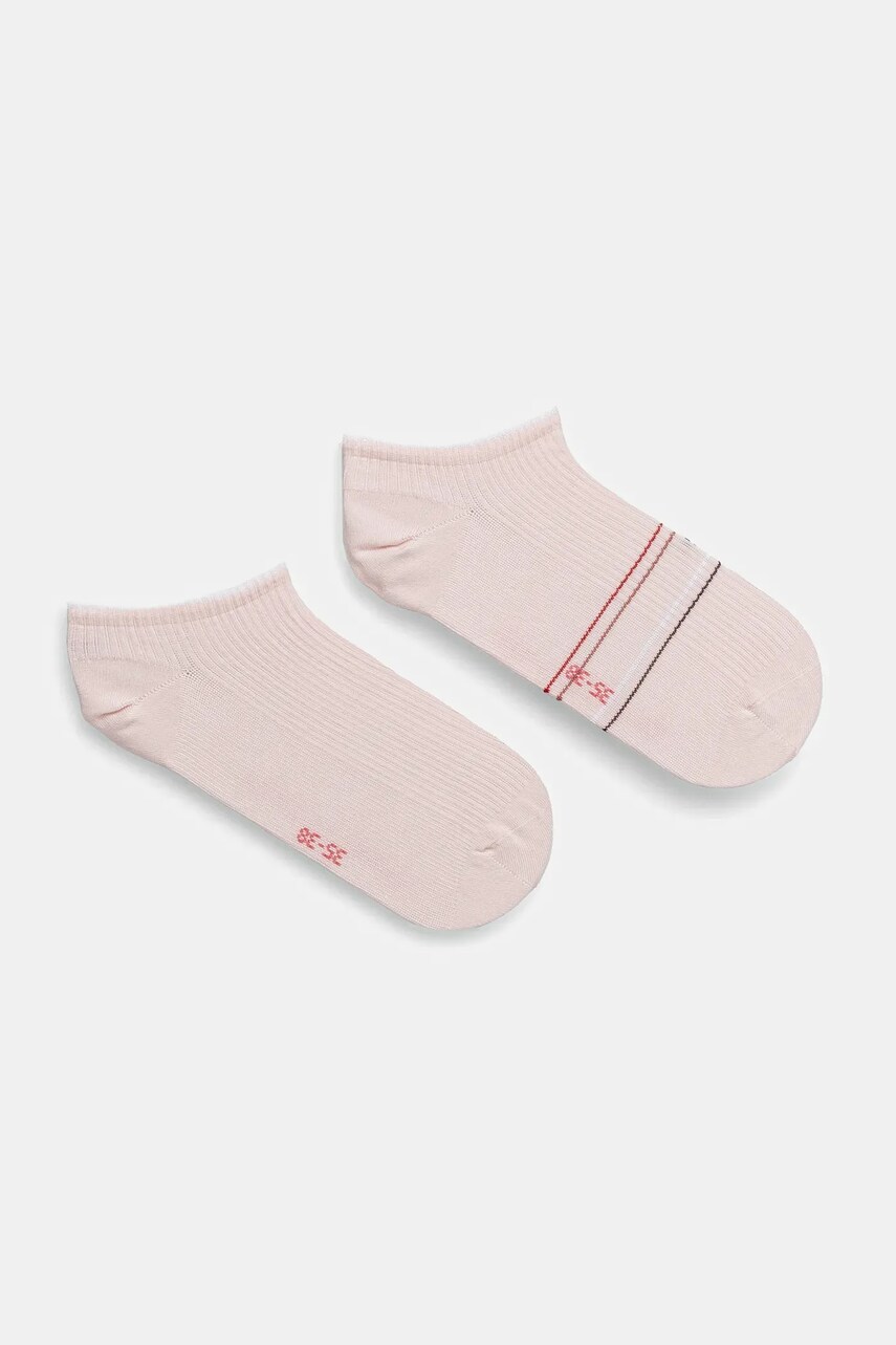 Levně Ponožky Tommy Hilfiger 2-pack dámské, růžová barva, 701232978