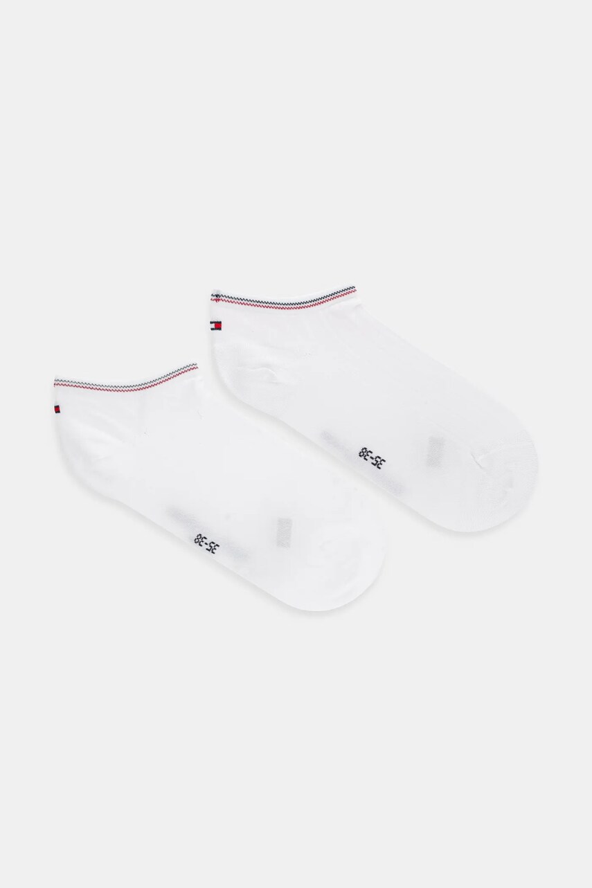 Levně Ponožky Tommy Hilfiger 2-pack dámské, bílá barva, 701233234