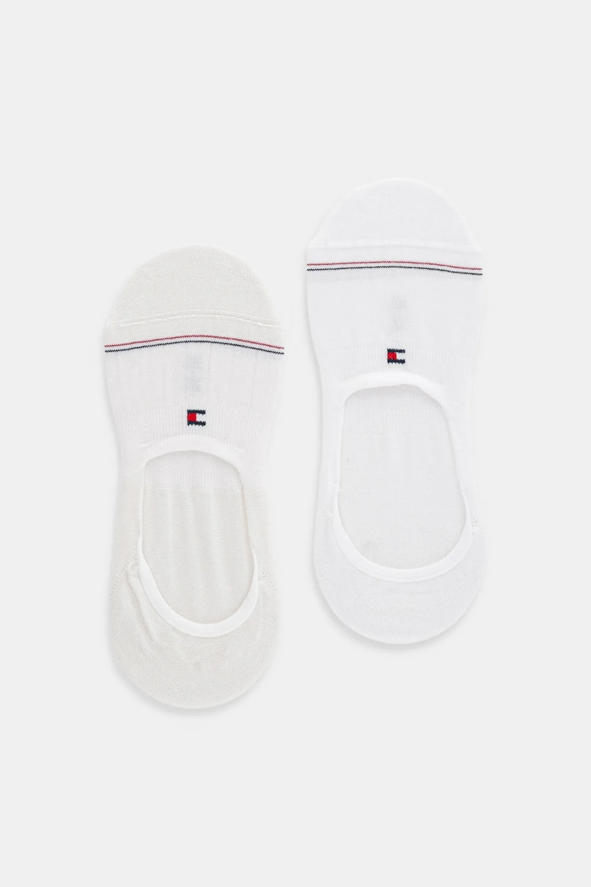 Levně Kotníkové ponožky Tommy Hilfiger 2-pack dámské, bílá barva, 701233710