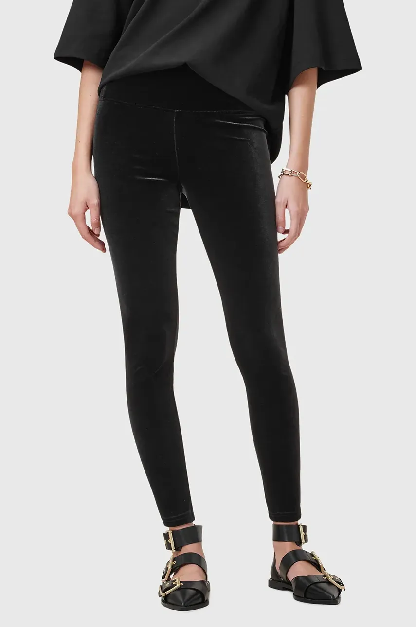 Леггинсы AllSaints CORA женские цвет чёрный однотонные W006TZ Леггинсы AllSaints CORA женские цвет чёрный однотонные W006TZ