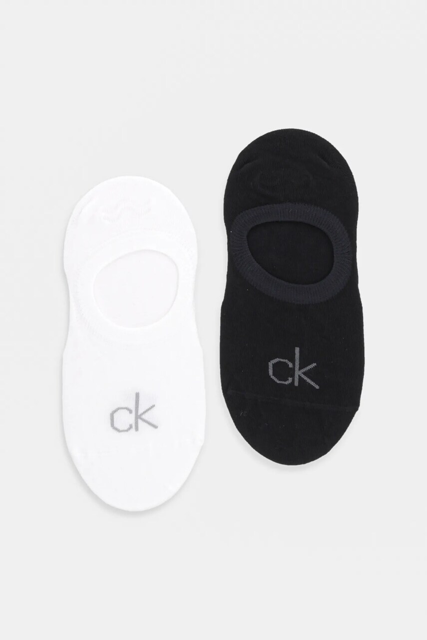 Levně Ponožky Calvin Klein dámské, bílá barva, 701232679