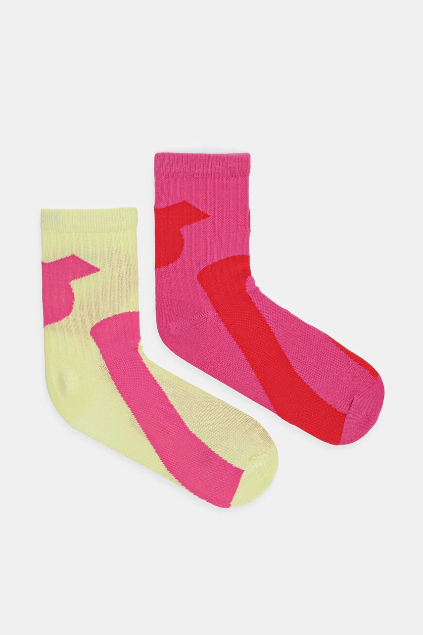 Levně Ponožky ON running 2-pack dámské, zelená barva, 2UF10132893