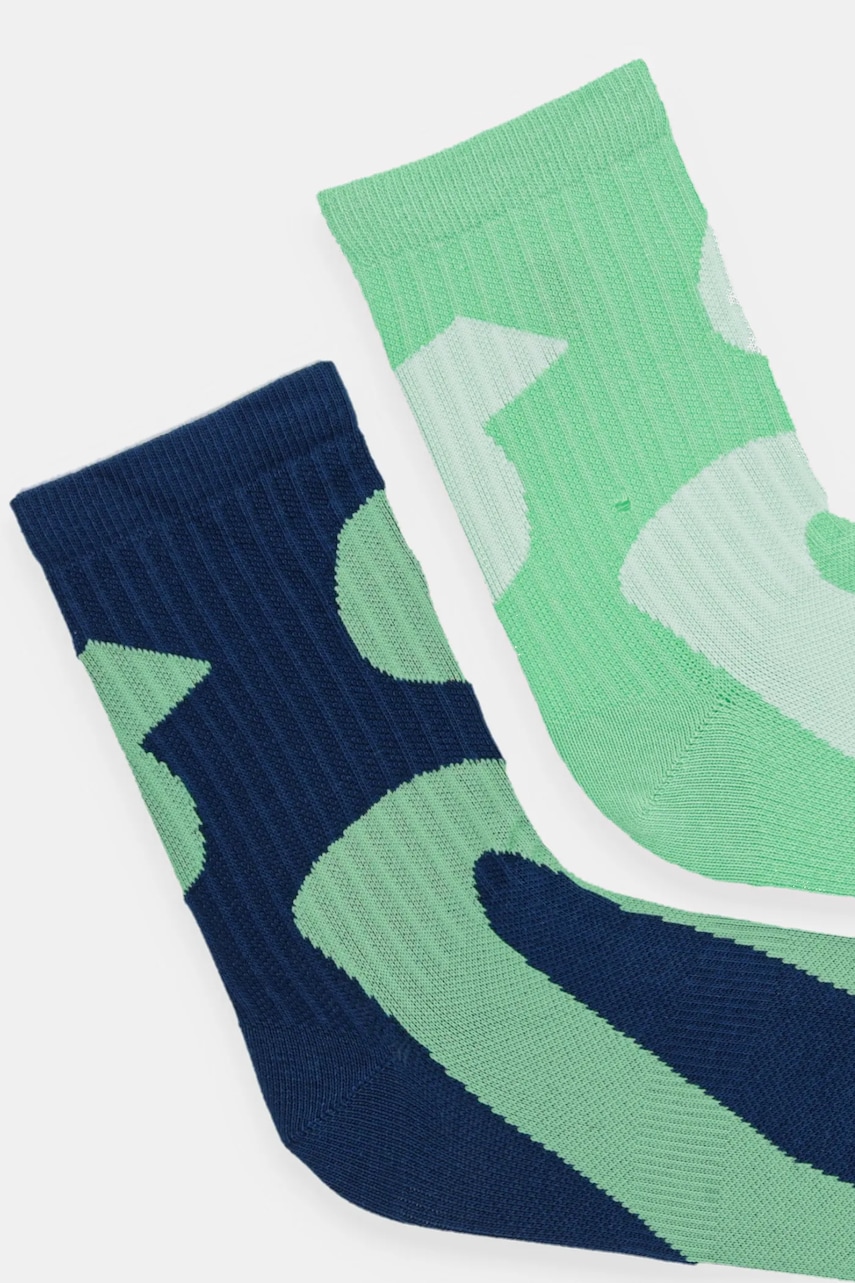 Носки ON running 2 шт женские цвет зелёный 2UF10132900 Носки ON running 2 шт женские цвет зелёный 2UF10132900