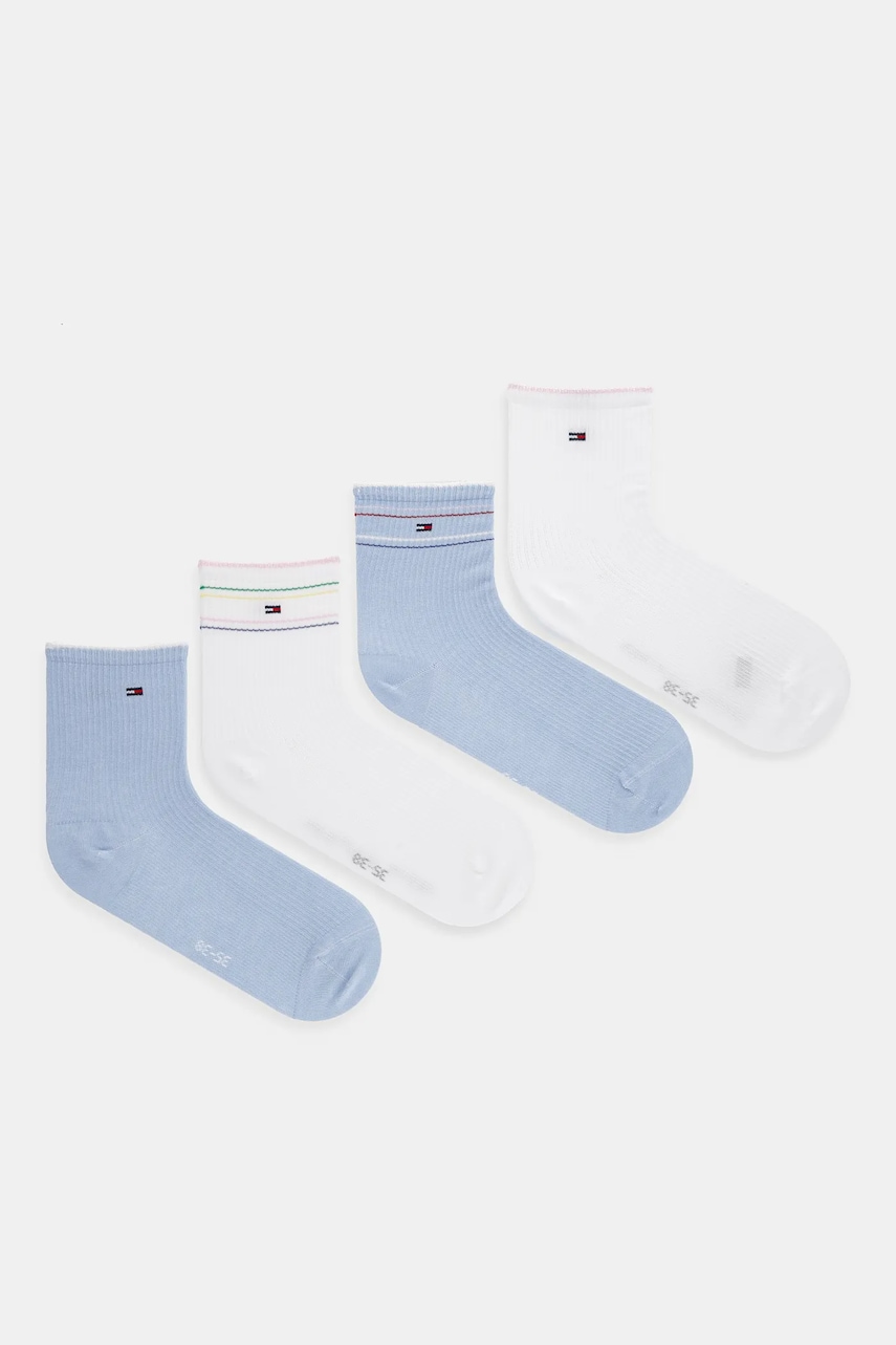 

Чорапи Tommy Hilfiger (4 чифта) в бяло 701235888, Бял