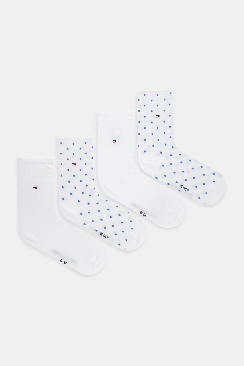 Levně Ponožky Tommy Hilfiger dámské, bílá barva, 701235893