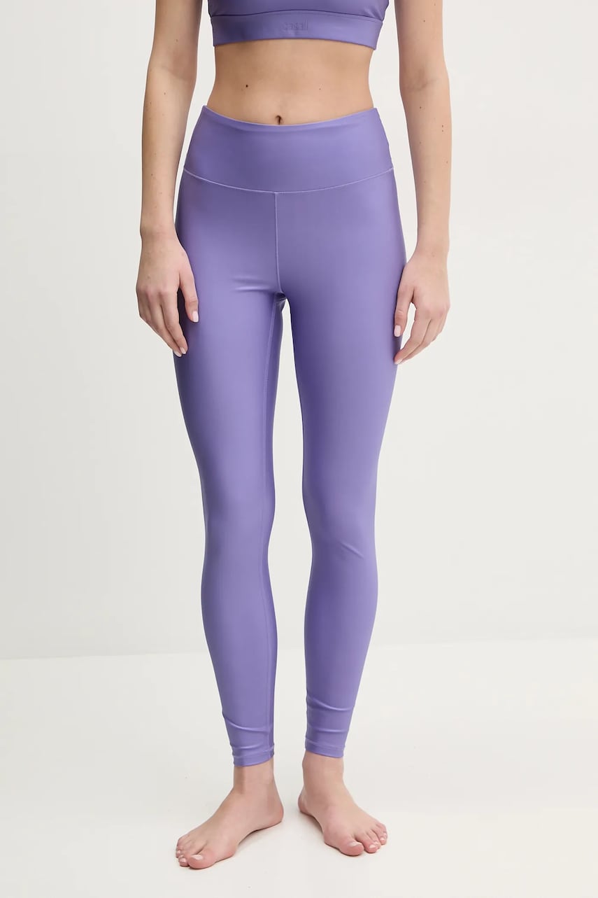 Casall leggins de antrenament Glitz culoarea violet, neted, 25056 Casall leggins de antrenament Glitz culoarea violet, neted, 25056