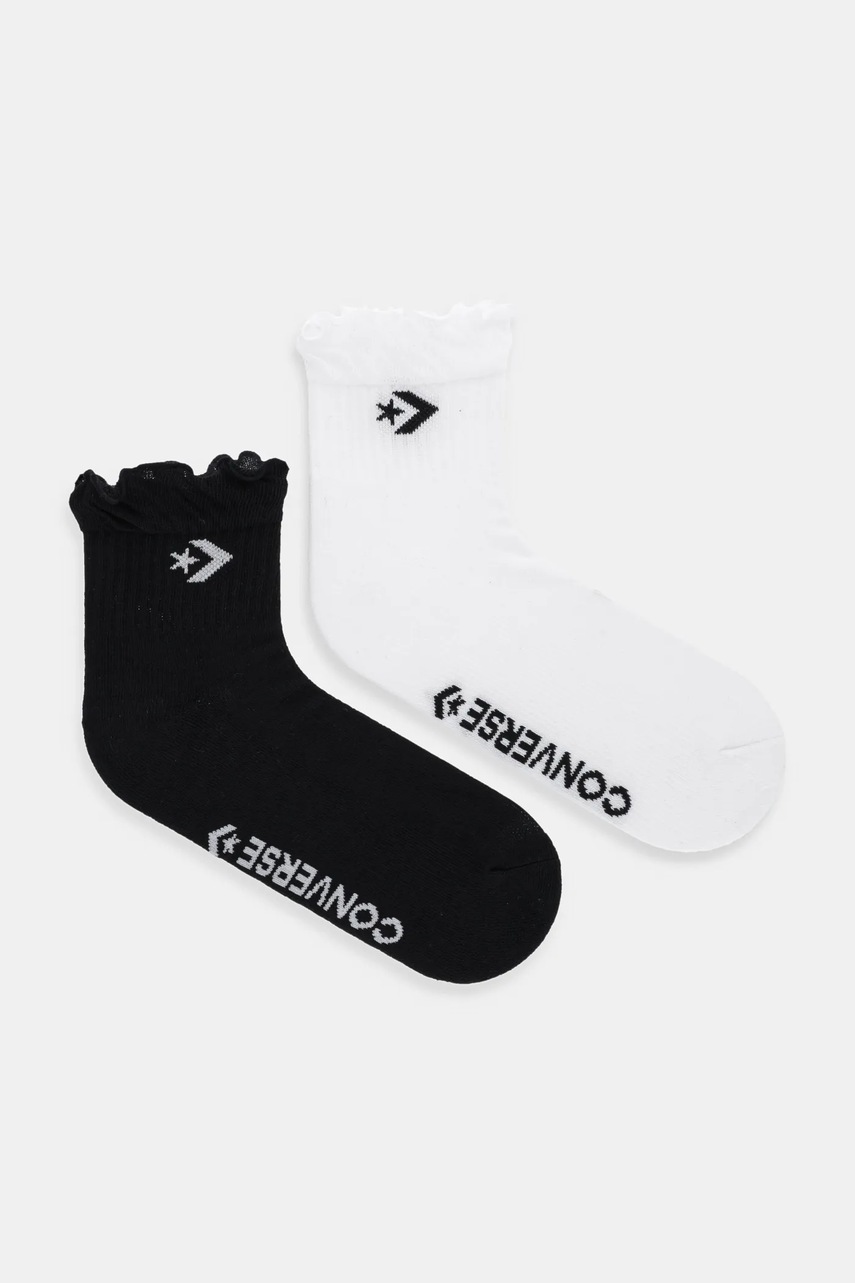 Converse șosete femei, culoarea negru, E1354W-2001