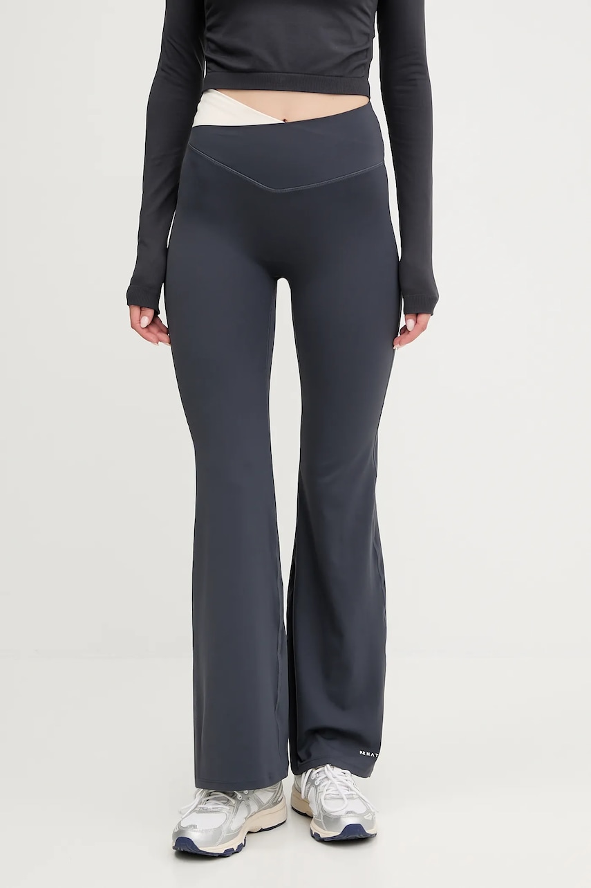 P.E Nation leggins de antrenament Wander culoarea negru, cu imprimeu, 252G131