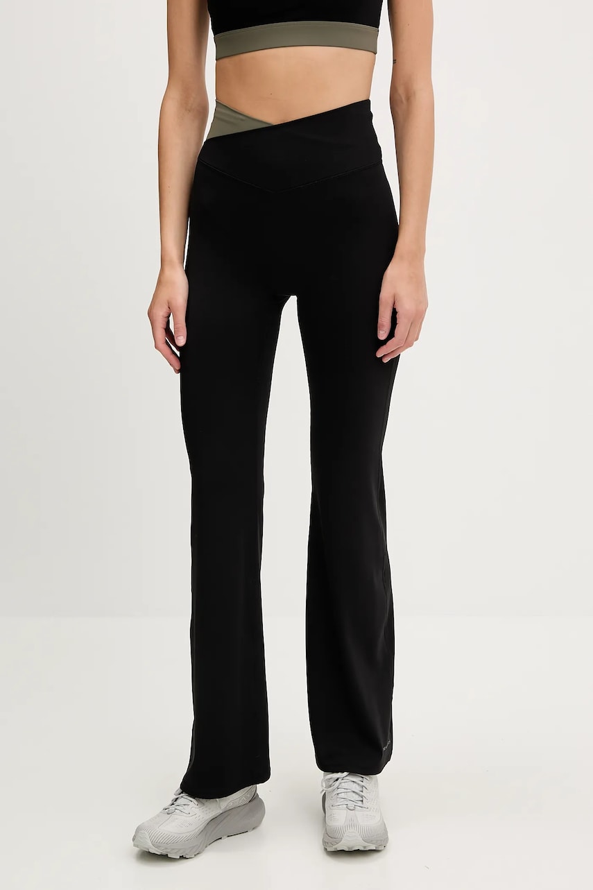 P.E Nation leggins de antrenament Wander culoarea negru, cu imprimeu, 252G131