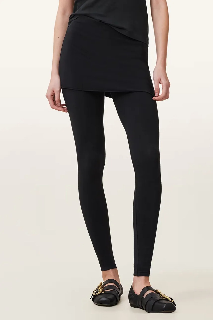 Леггинсы AllSaints RAFFI цвет чёрный однотонная W079TD