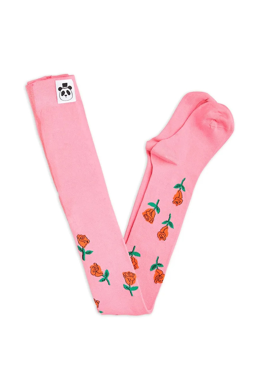 Детские колготки Mini Rodini Roses цвет розовый 2516010928 Детские колготки Mini Rodini Roses цвет розовый 2516010928