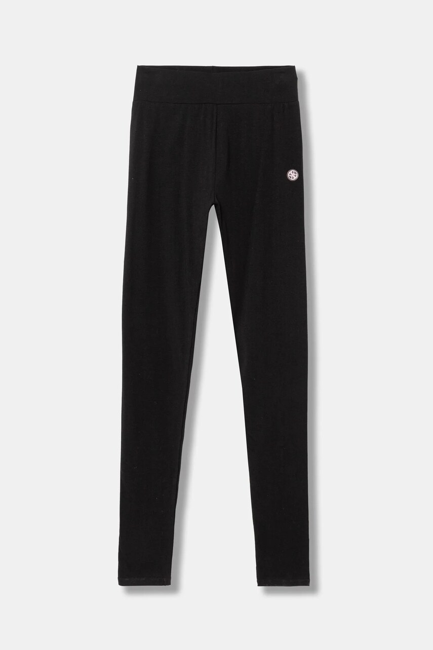 Levně Dětské legíny Guess černá barva, hladké, J5RB01 J1314