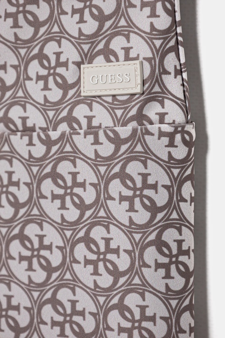 Дитячі легінси Guess колір бежевий візерунок J5RB03 MC01P