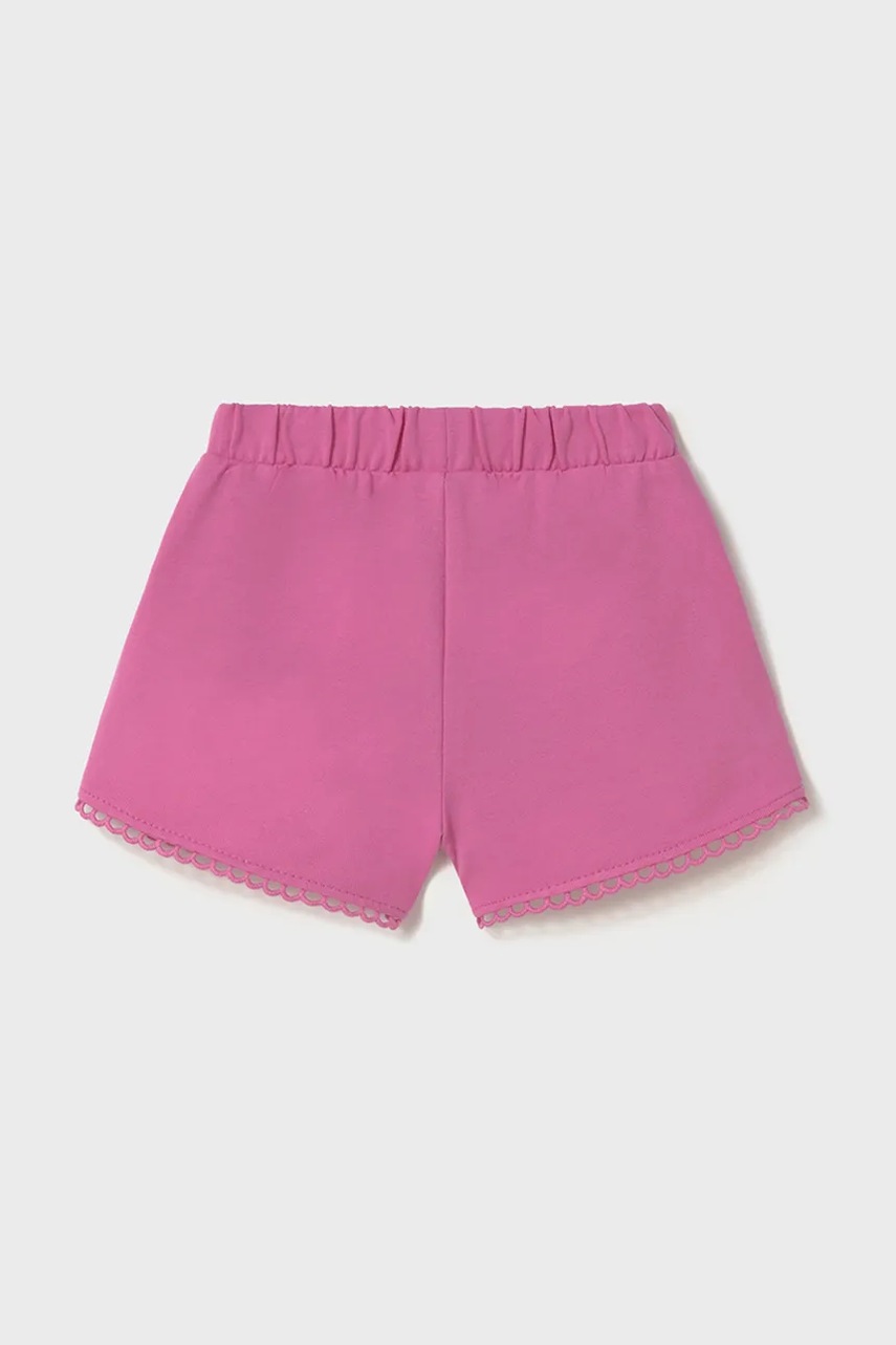 Детские хлопковые шорты Mayoral цвет розовый однотонные 603
