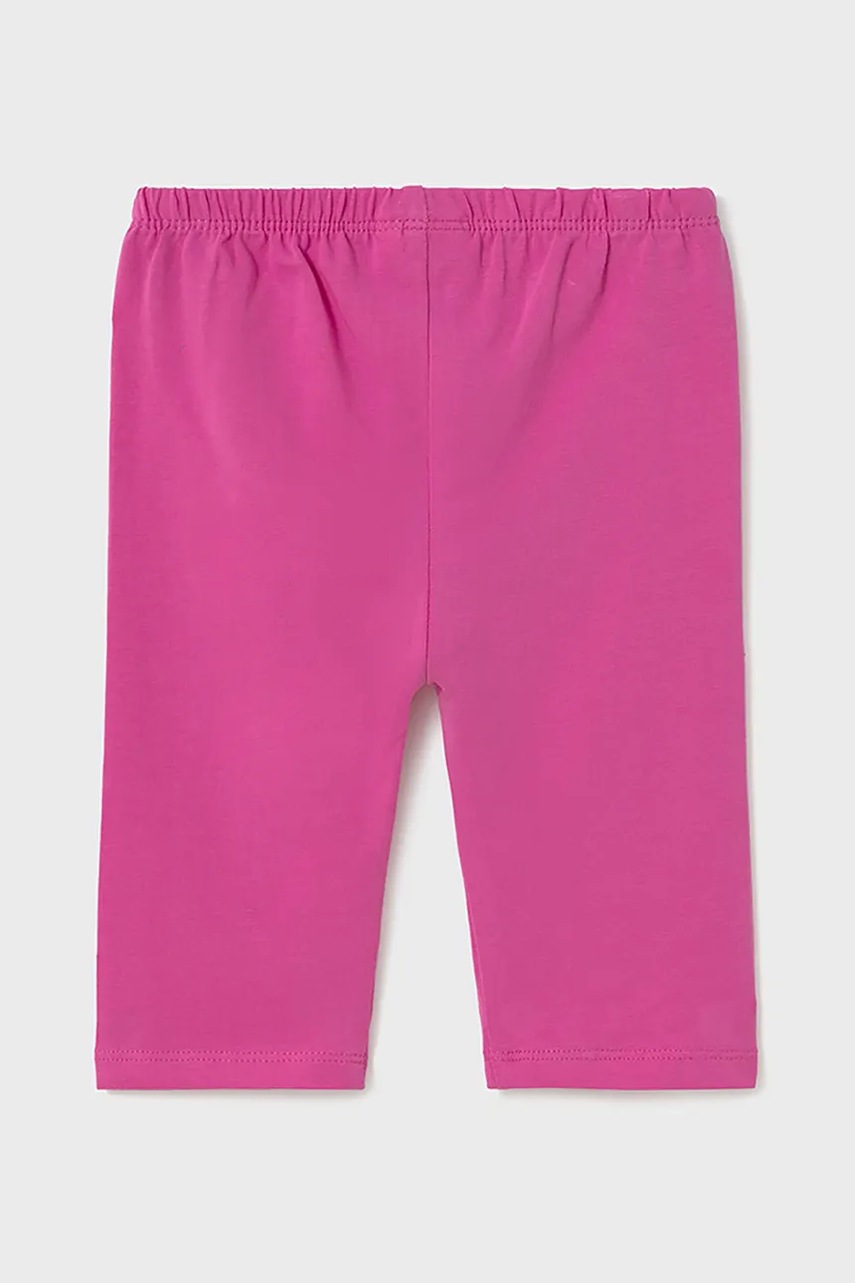 Дитячі легінси Mayoral колір рожевий однотонні 706