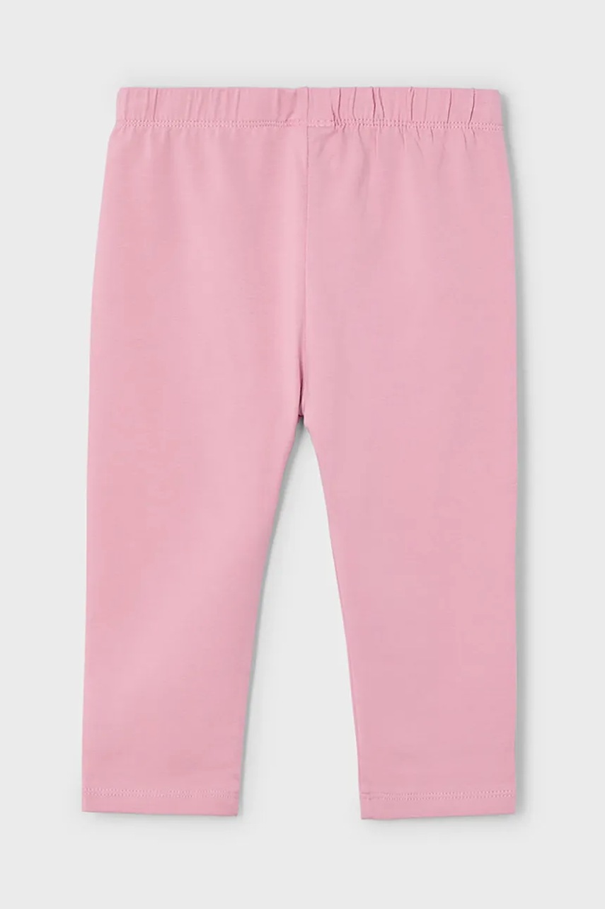 Детские леггинсы Mayoral 3/4 цвет розовый однотонные 723 Детские леггинсы Mayoral 3/4 цвет розовый однотонные 723