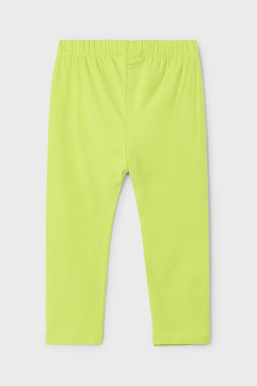 Детские леггинсы Mayoral 3/4 цвет зелёный однотонные 723