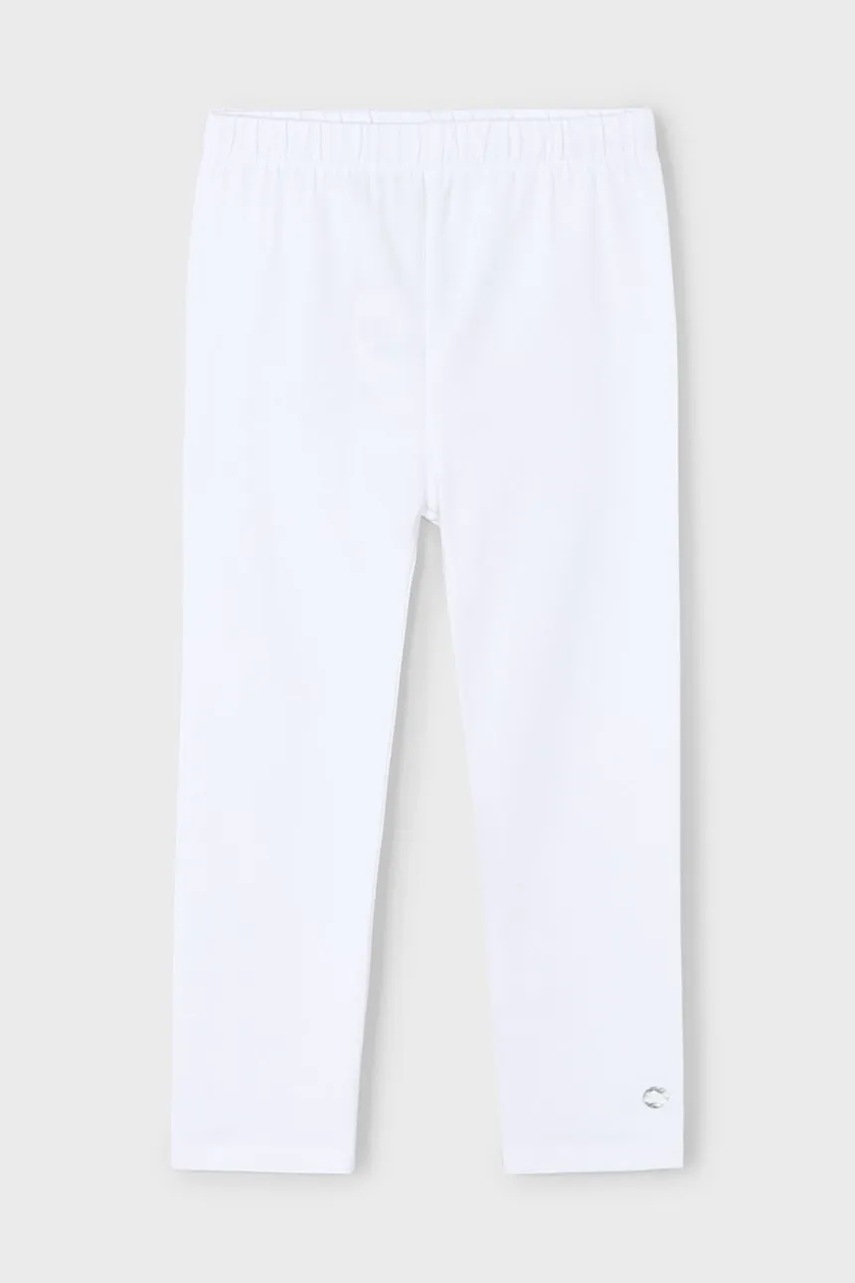 Детские леггинсы Mayoral цвет белый однотонные 748 Детские леггинсы Mayoral цвет белый однотонные 748