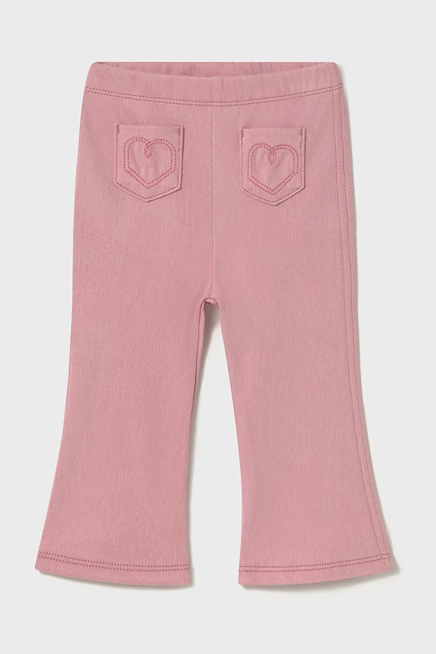 Mayoral leggins copii culoarea roz, neted, 1731