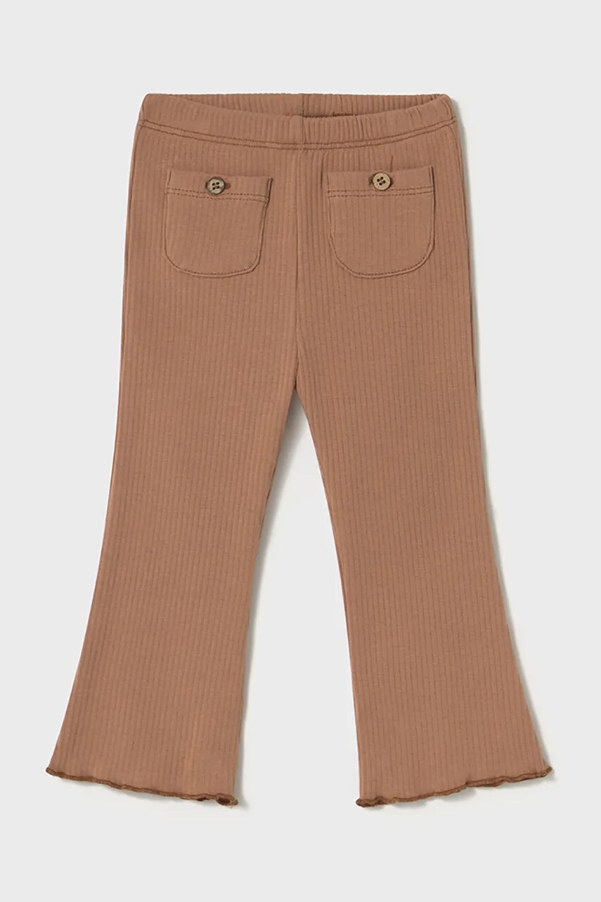 Mayoral leggins copii culoarea maro, neted, 1732