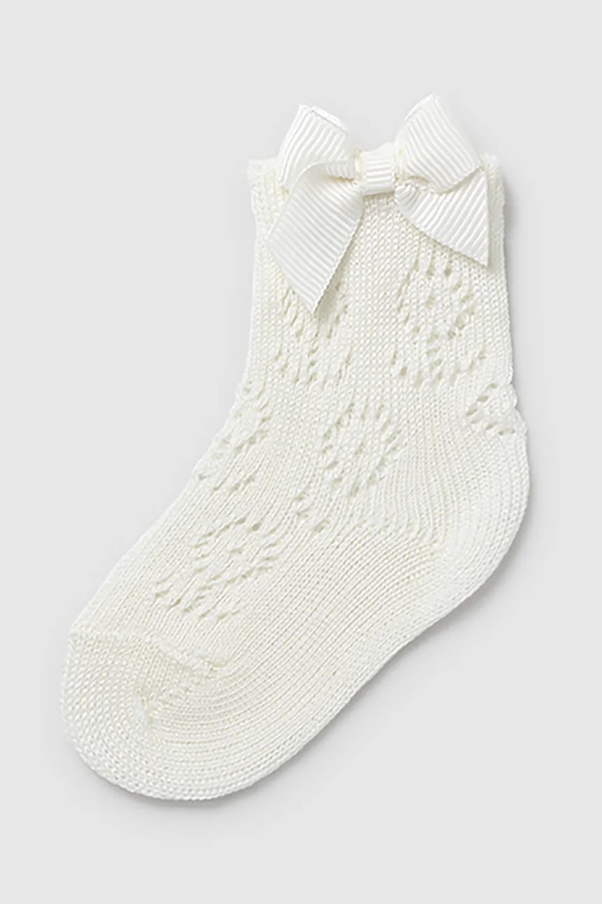 Mayoral Newborn sosete bebe culoarea bej, 9865