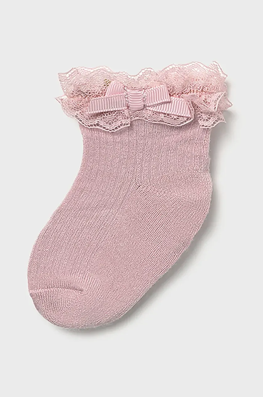 Dětské ponožky Mayoral Newborn růžová barva, 9868