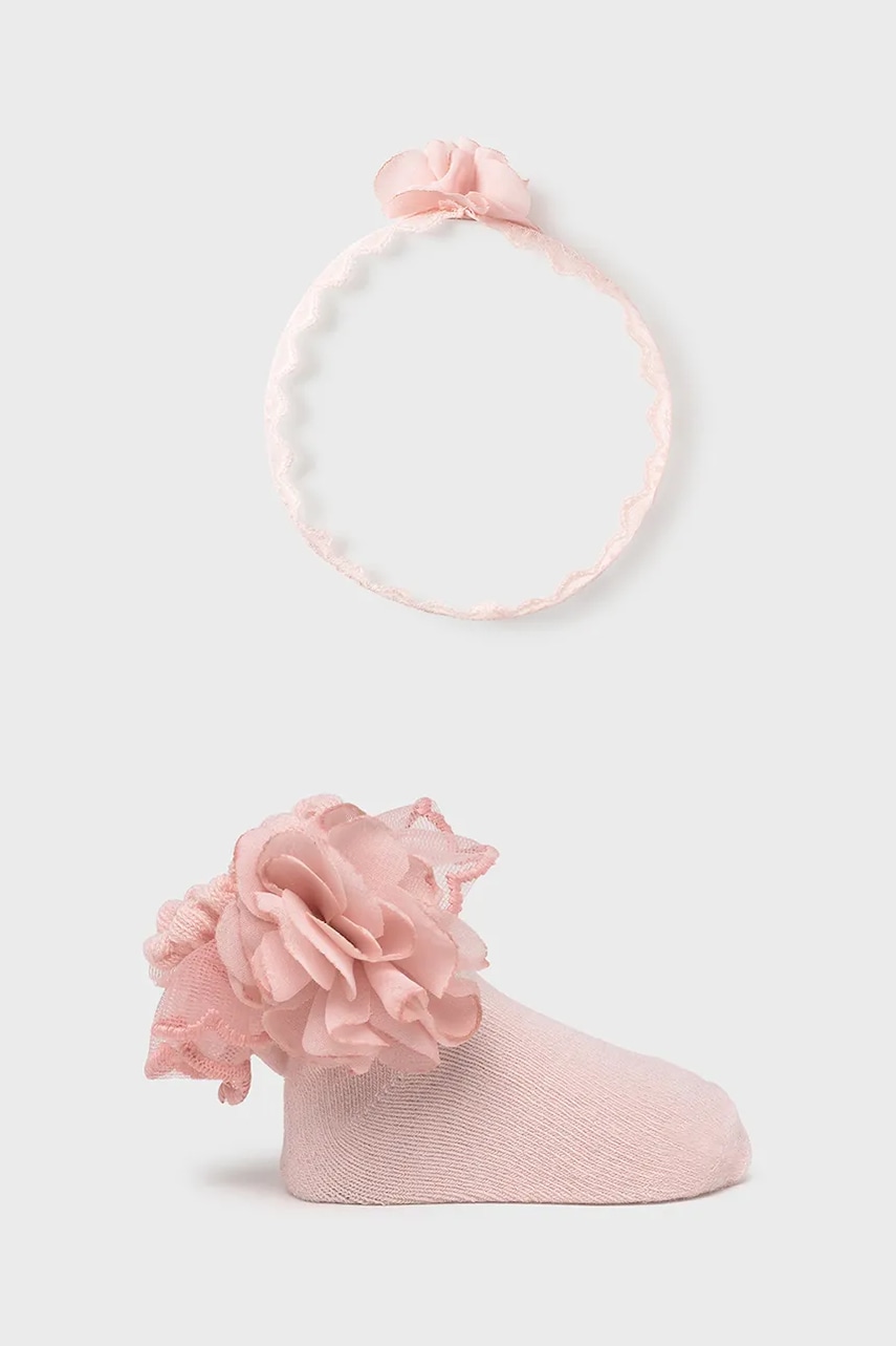 Mayoral Newborn sosete bebe culoarea roz, 9869