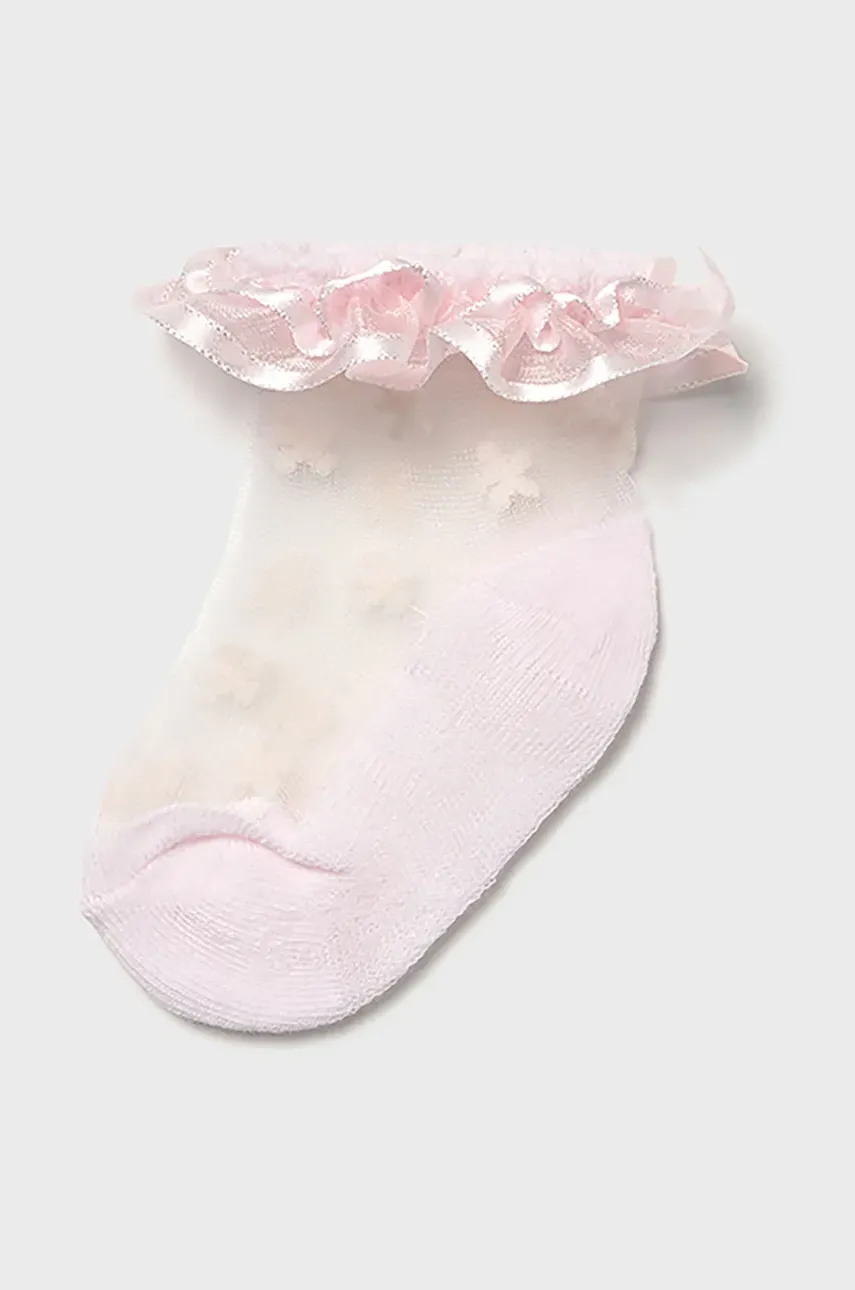 Dětské ponožky Mayoral Newborn růžová barva, 9871