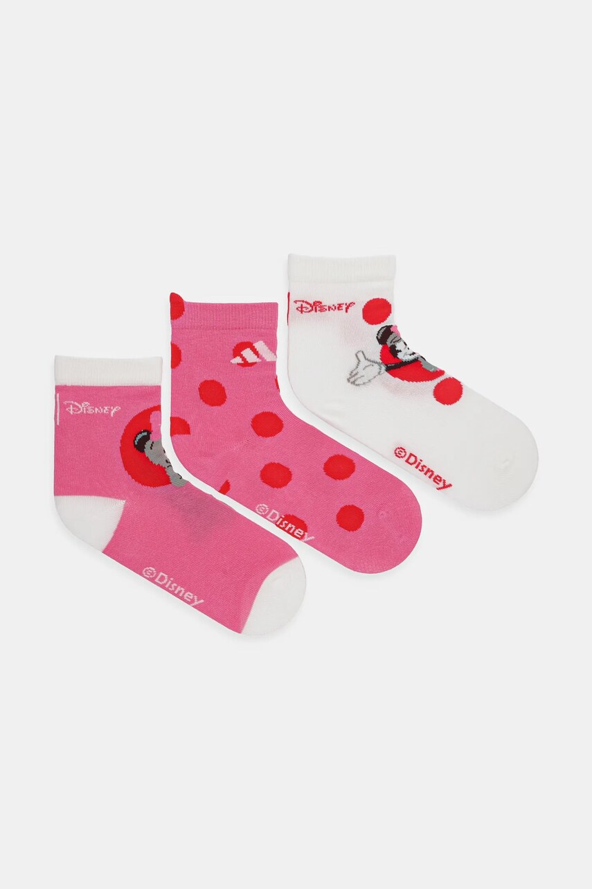 adidas Performance sosete 3-pack culoarea roz, JH3267